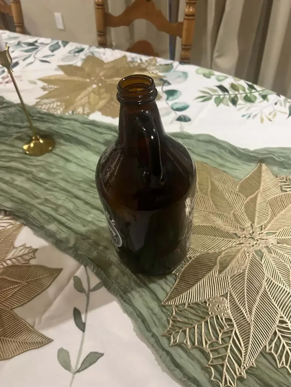 Nickel Beer Co. Julian, CA 64 oz Amber Glass Beer Growler